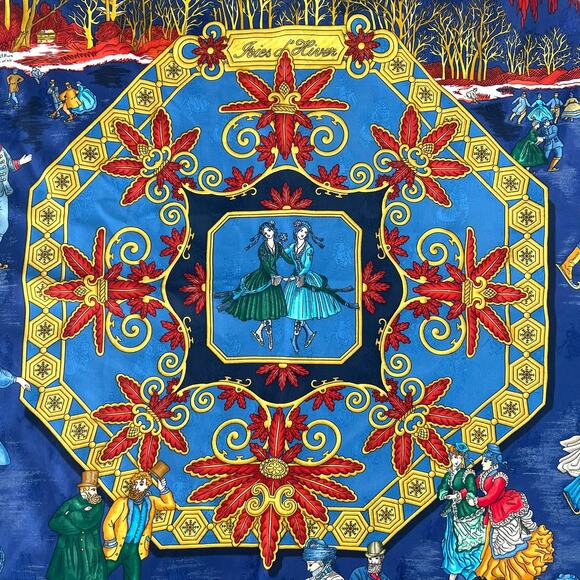 Hermès Joies d'Hiver Silk Scarf - Picture 3 of 7